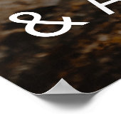 Eenvoudige typografische foto bruiloft poster (Hoek)