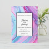 Eenvoudige uitnodiging op zaterdag (Staand voorkant)