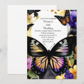 Eenvoudige uitnodiging op zaterdag (Voorkant / Achterkant)