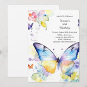 Eenvoudige uitnodiging op zaterdag (Voorkant / Achterkant)