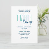 Eenvoudige uitnodiging tot het indienen van Afstud (Staand voorkant)