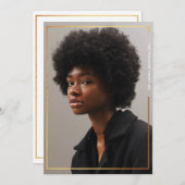 Eenvoudige uitnodiging tot het indienen van Afstud (Voorkant / Achterkant)