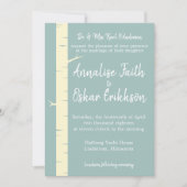 Eenvoudige uitnodiging tot het uitzenden van een e (Voorkant)