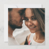 Eenvoudige uitnodiging tot het uitzenden van het h (Achterkant)