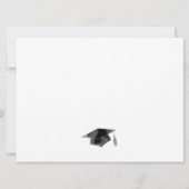 Eenvoudige uitnodiging van de Afstudeerder minimal (Achterkant)