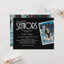 Eenvoudige uitnodiging van de GraduPartij van de H