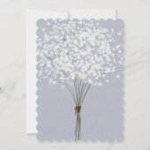 Eenvoudige uitnodiging van Floral Bouquet (Achterkant)