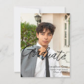 Eenvoudige uitnodiging voor afstuderen (Voorkant)