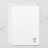 Eenvoudige uitnodiging voor bruiloft  (Achterkant)