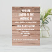 Eenvoudige uitnodiging voor een weddenschap met Wo (Staand voorkant)