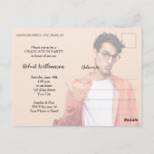 Eenvoudige uitnodiging voor foto-Afstuderen (Achterkant)