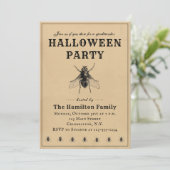  Eenvoudige uitnodiging voor Halloween Party (Staand voorkant)