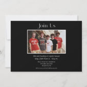 Eenvoudige uitnodiging voor het aankondigen van fo (Achterkant)