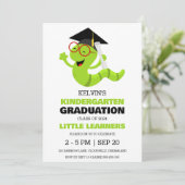 Eenvoudige uitnodiging voor het afstuderen van de (Staand voorkant)