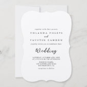 Eenvoudige uitnodiging voor het huwelijk van Class (Voorkant)