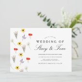 Eenvoudige uitnodiging voor het trekken van handte (Staand voorkant)