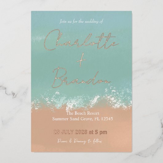 Eenvoudige uitnodiging voor het uitzenden van een  (Voorkant)