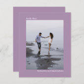 Eenvoudige uitnodiging voor het uitzenden van een  (Voorkant / Achterkant)