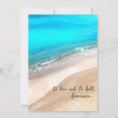 Eenvoudige uitnodiging voor het uitzenden van stra (Achterkant)