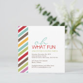 Eenvoudige uitnodiging voor kerstfeestdagen (Staand voorkant)