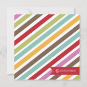 Eenvoudige uitnodiging voor kerstfeestdagen (Achterkant)