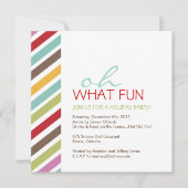 Eenvoudige uitnodiging voor kerstfeestdagen (Voorkant)