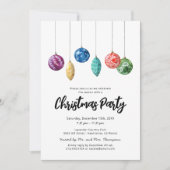 Eenvoudige uitnodiging voor moderne kerstfeestdage (Voorkant)