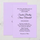 Eenvoudige uitnodigingen voor gewelddadige bruilof (Voorkant / Achterkant)