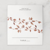 Eenvoudige val verlaat botanische bruiloft (Buitenkant ongevouwen)