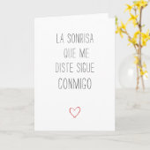 Eenvoudige Valentijnsdag Kaart in het Spaans (Gele Bloem)