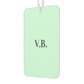 Eenvoudige vaste kleur voeg naamtekstmonogram toe luchtverfrisser (Links)