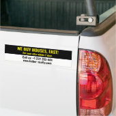 Eenvoudige vastgoedbelegger bumpersticker (Op Truck)