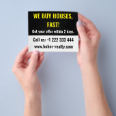 Eenvoudige vastgoedbelegger flyer (Hand)