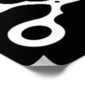 Eenvoudige vectorschaar (klik op uw eigen kleur) poster (Hoek)