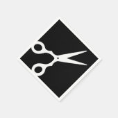 Eenvoudige vectorschaar (klik op uw eigen kleur) servet (Hoek)