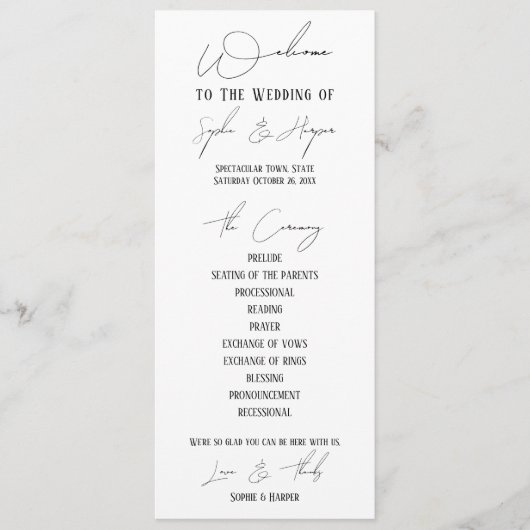 Eenvoudige, veelzijdige, elegante slanke script br programma (Voorkant)
