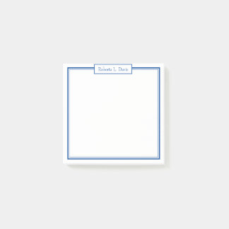 Eenvoudige verfijnde lijnen gepersonaliseerd op ma post-it® notes