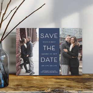 Eenvoudige verklaring   Twee Foto's opslaan op dat Save The Date