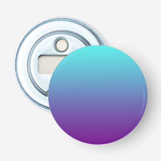 Eenvoudige Verlopende Achtergrond Paars Turquoise Button Flesopener