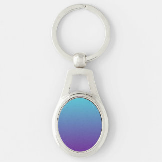 Eenvoudige Verlopende Achtergrond Paars Turquoise Sleutelhanger