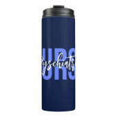 Eenvoudige Verpleegster Aangepaste Tekst Specialit Thermosbeker (Voorkant)