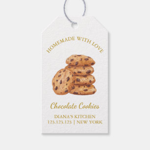 Eenvoudige verse zelfgemaakte koekjes hanglabel    cadeaulabel
