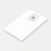 Eenvoudige vervanging van Logo en  tekst Post-it® Notes (Schuin)