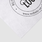 Eenvoudige vervanging van Logo en tekst | wit Tissuepapier (Detail)