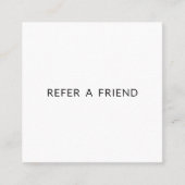 Eenvoudige verwijzing van de Witte Klant (Voorkant)