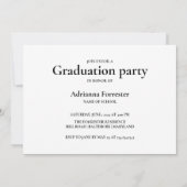 Eenvoudige vet Afstuderen fotocollage Kaart (Achterkant)