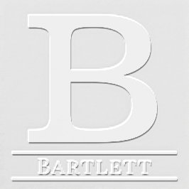 Eenvoudige Vet Gedrukte Enkele Initiaal Monogram N