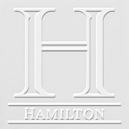 Eenvoudige Vet Gedrukte Enkele Initiaal Monogram N