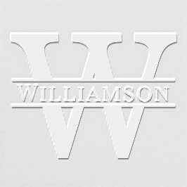 Eenvoudige Vet Gedrukte Enkele Initiaal Monogram N