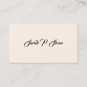 Eenvoudige Victoriaans oproepkaarten Contactkaartje